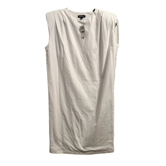 NWT Padded Shoulder T-Shirt Dress, Express, XS - Picture 2 of 3